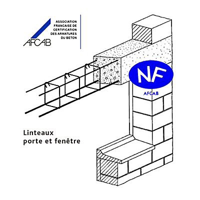 Linteau portes fenêtre 8 x 12 cm L.3 m