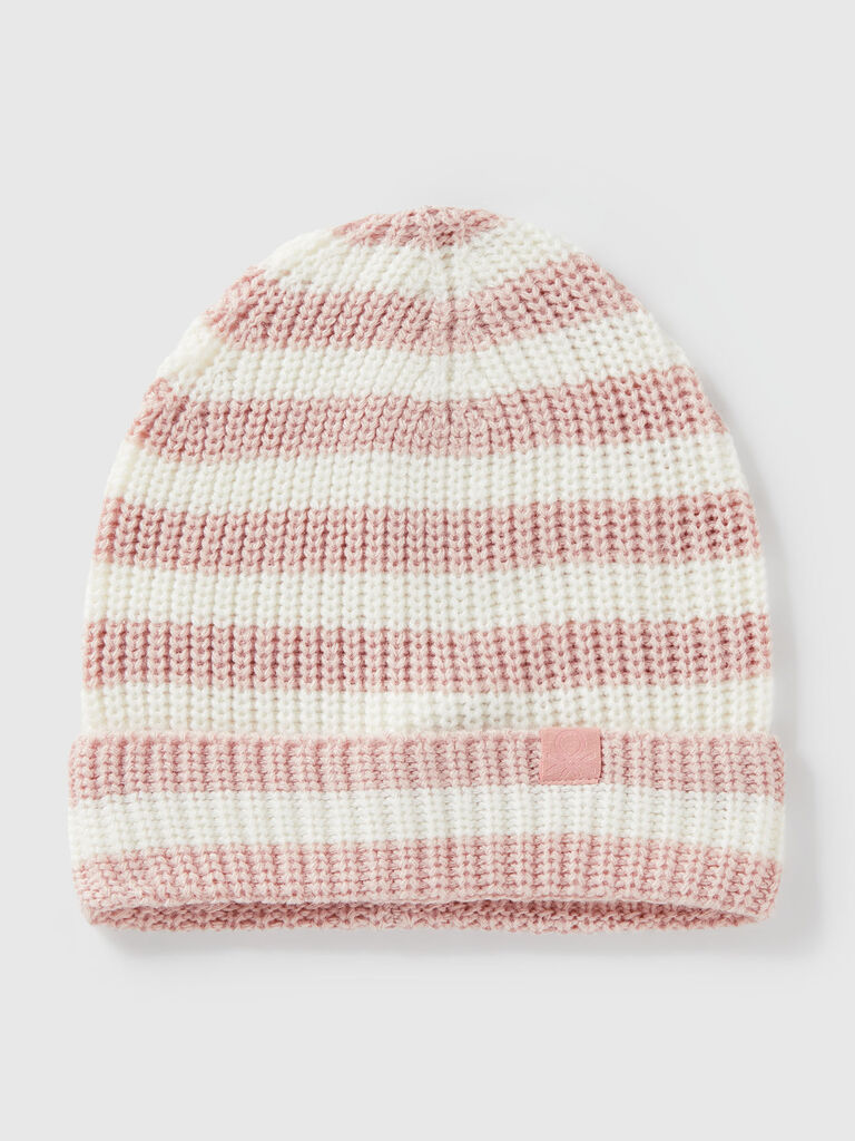 Multicolored striped hat
