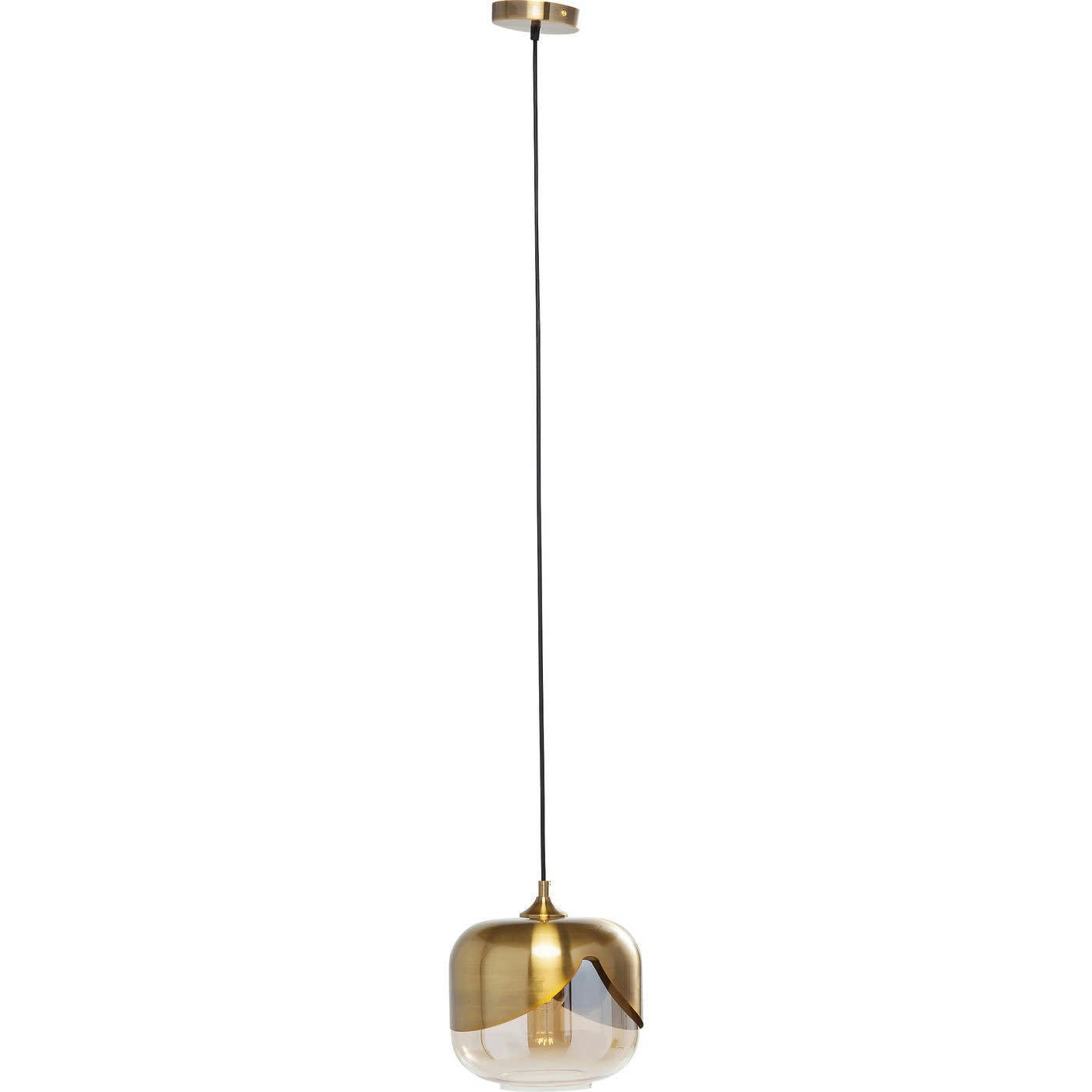 GOBLET BALL - Suspension en acier doré et verre