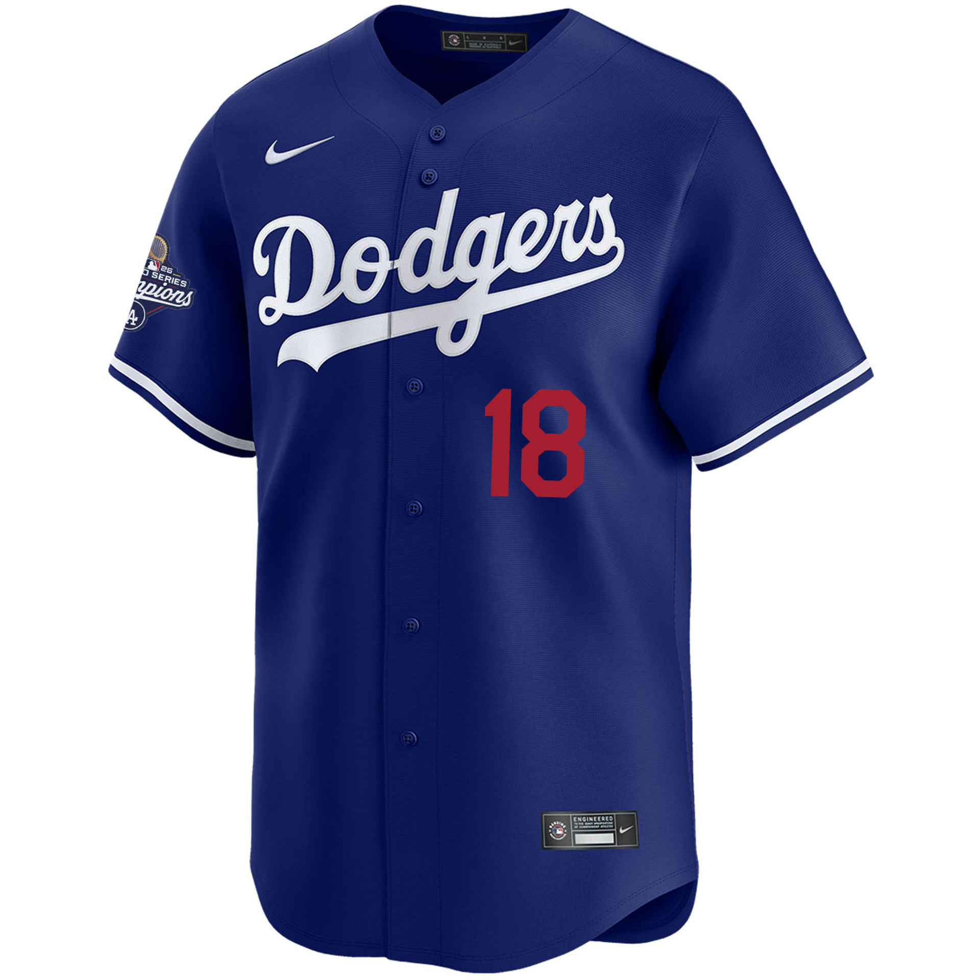 Yoshinobu Yamamoto Los Angeles Dodgers Nike 2025 World Series Champions Home Replica Jersey - Royal