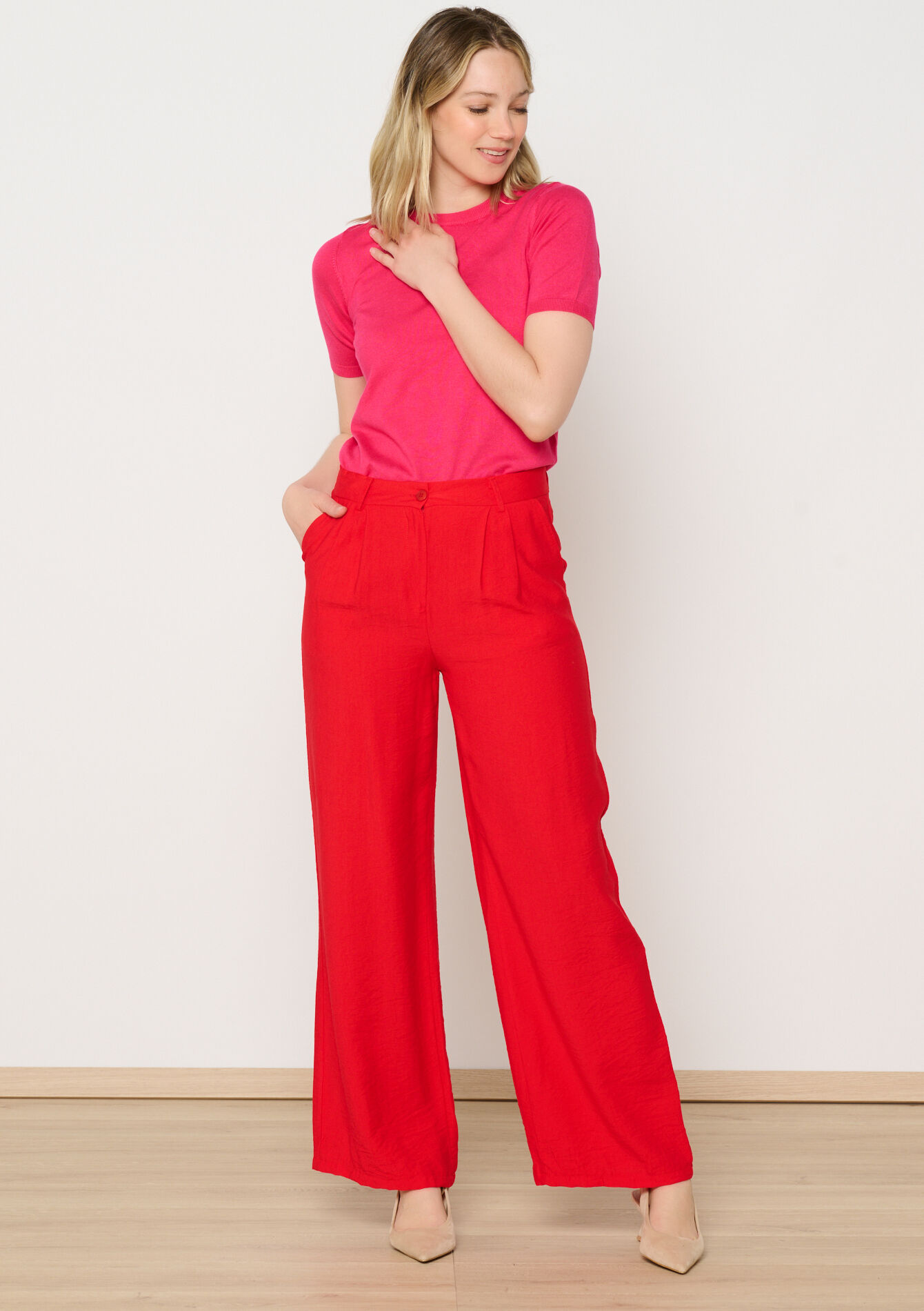 Vloeiende geklede broek