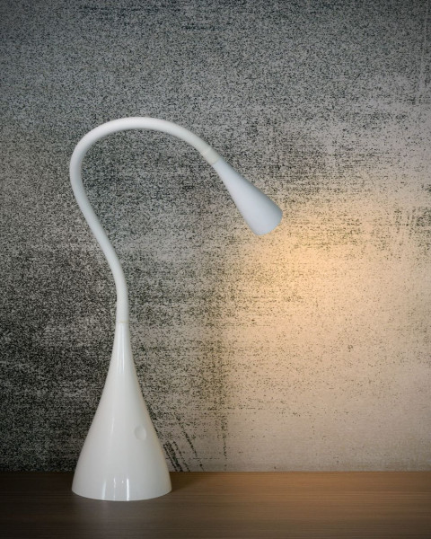 Lampka biurkowaZOZY biała LED 4W Ciepła biel wys:48,5cm Lucide