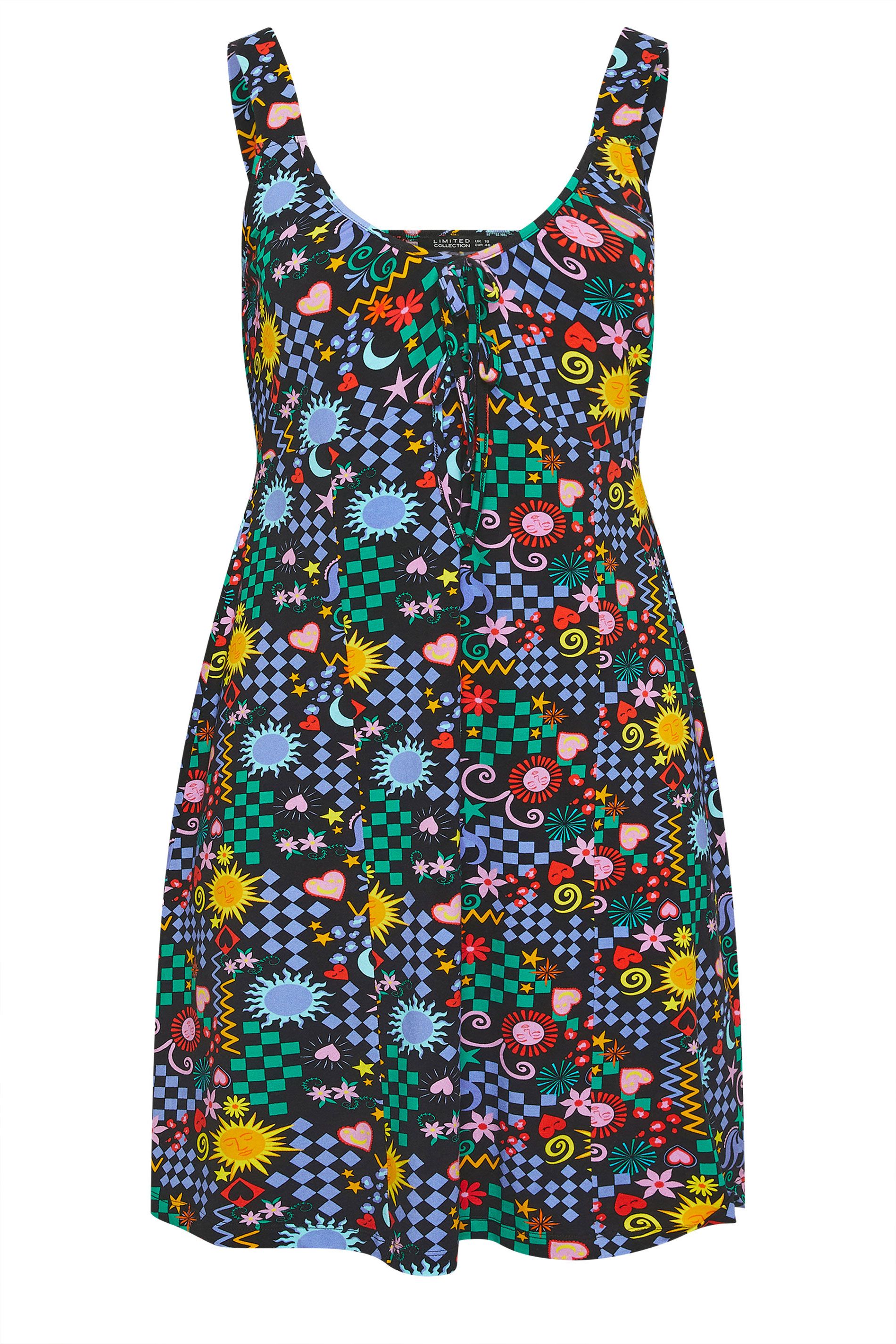 Yours Mixed Print Mini Dress