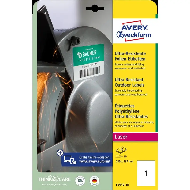 Etiketten 10er-Set ultra-resistent