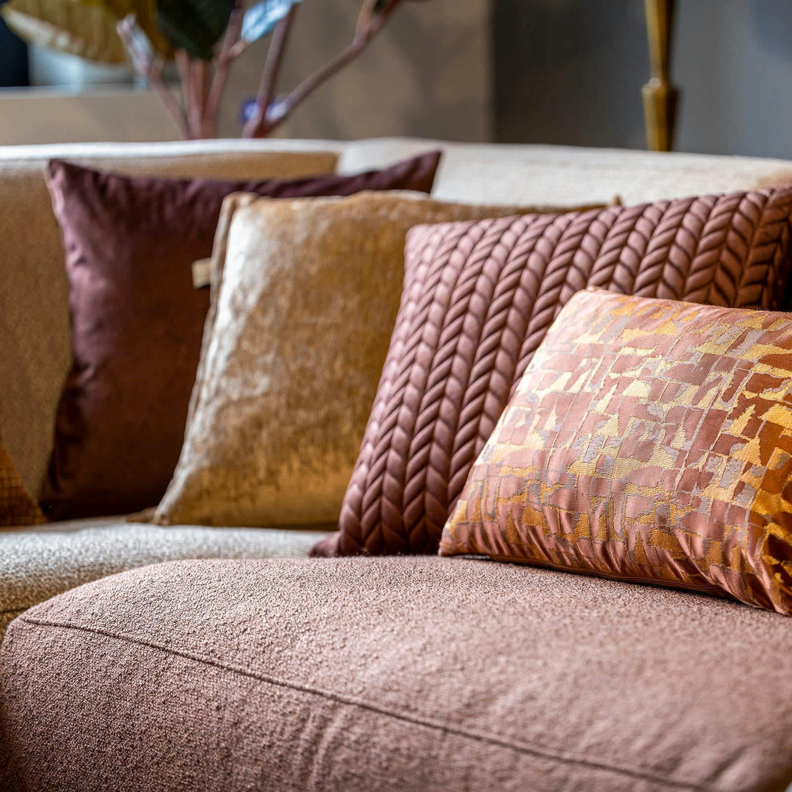 - Housse de coussin multicolore doux-45x45 cm unique