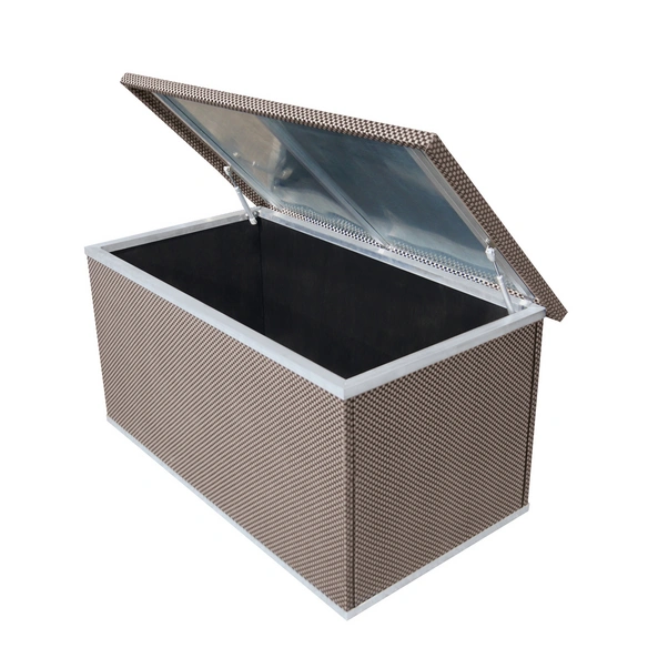 Aufbewahrungsbox, BxHxT: 120 x 67 x 64 cm, Steckmontage, braun