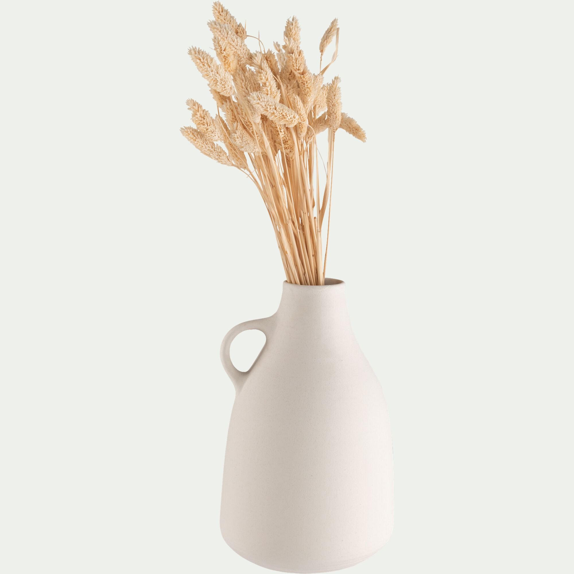 KAMU - Vase pichet en faïence H27cm - blanc