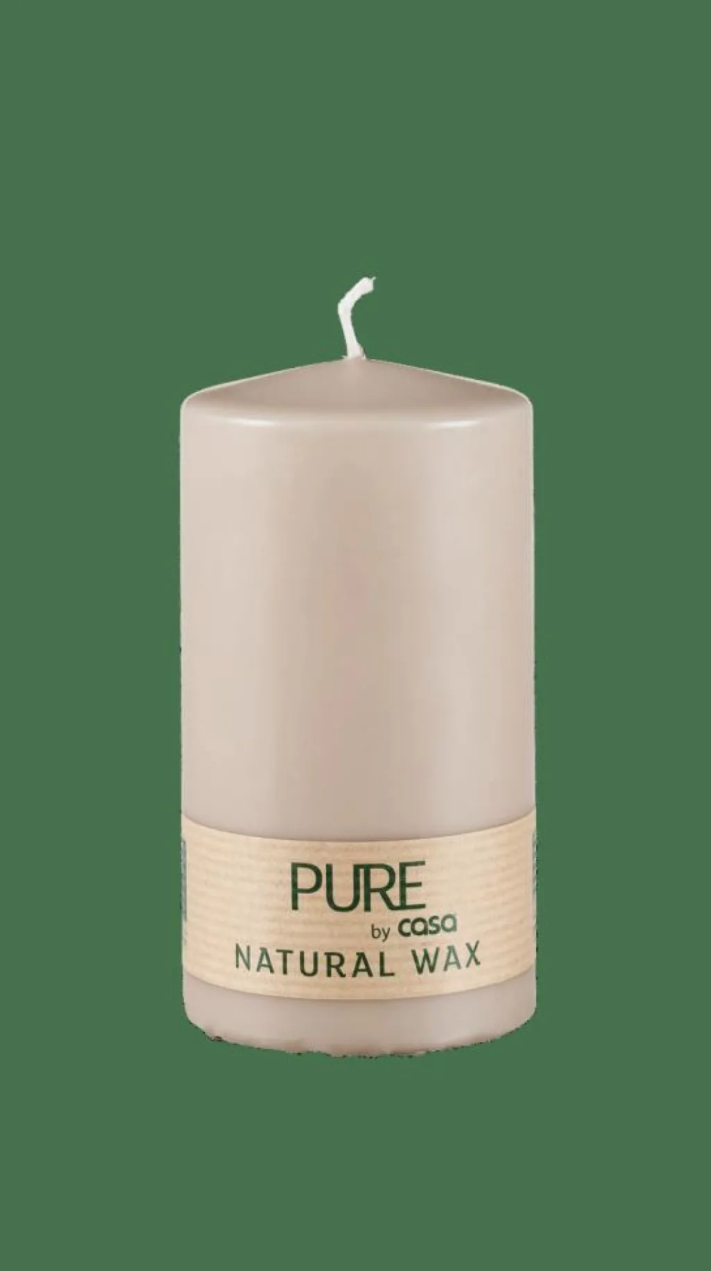Bougies^CASA PURE Bougie Cylindrique Gris