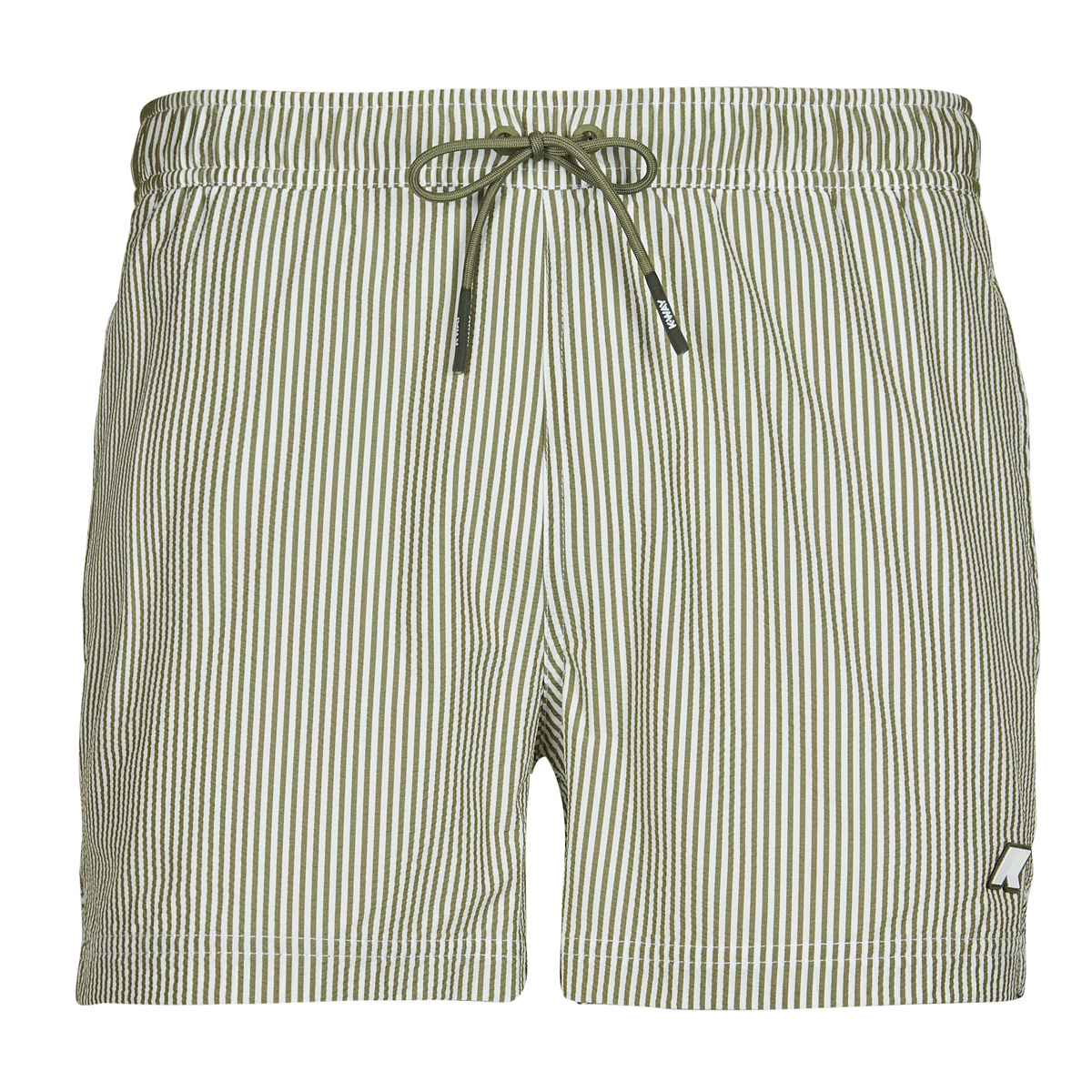K-Way - HAZEL MID STRIPES BEACH - Kaki / White