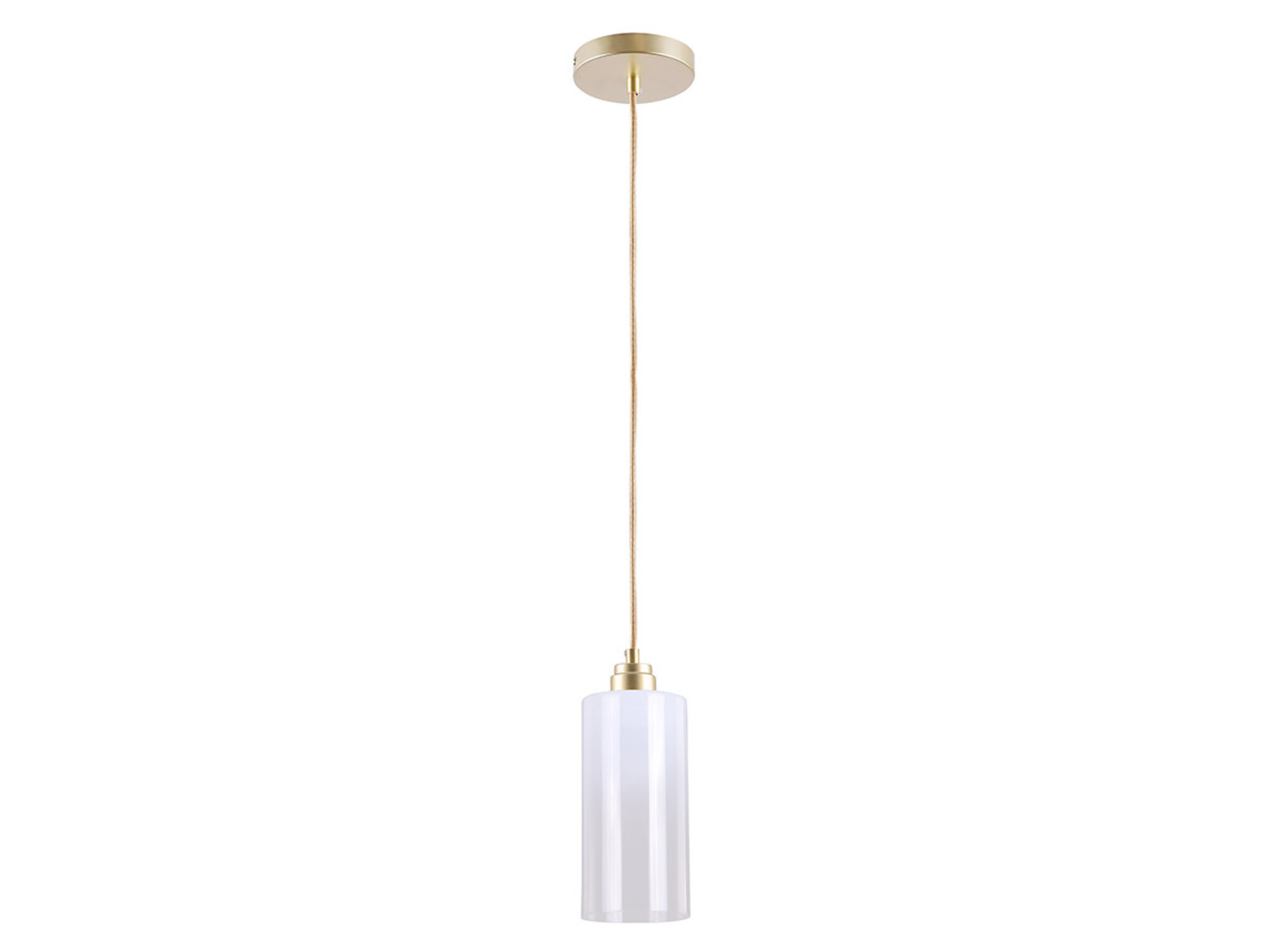Lampa wisząca Panthea szklana biało-złota