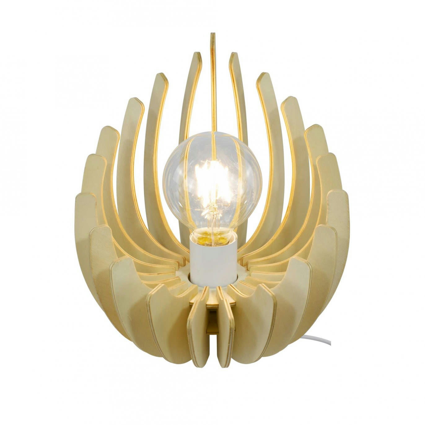 LOSA - Lampe à poser en lamelles de bois naturel