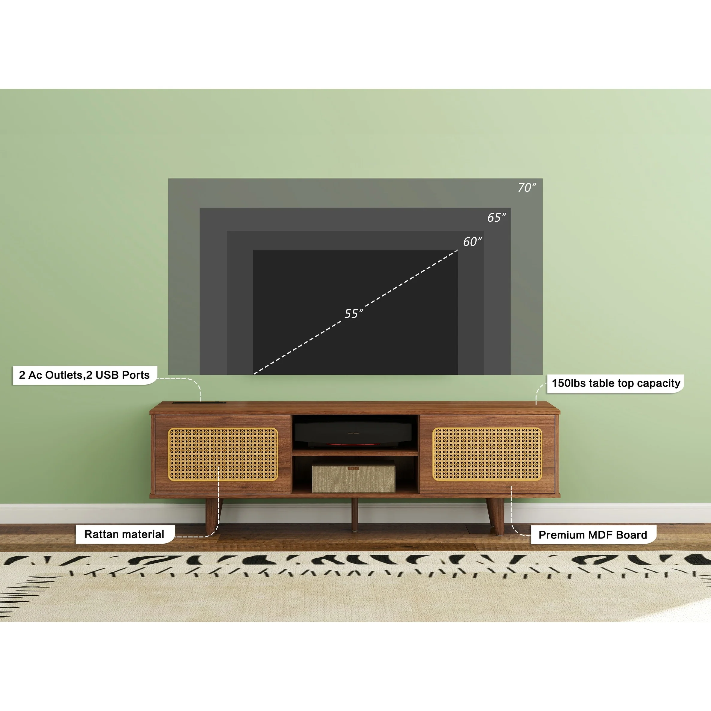 Media Console for Living Room Bedroom Media Room