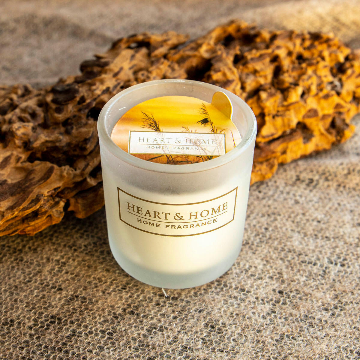 - Petite bougie heart and home lever de soleil