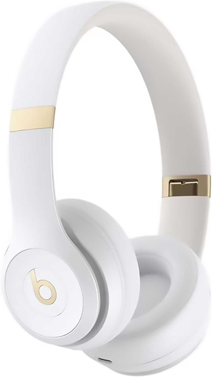 Beats Solo 4 - Wireless Bluetooth On-Ear Headphones, Apple & Android Compatible, Up to 50 Hours of Battery Life - Warm White