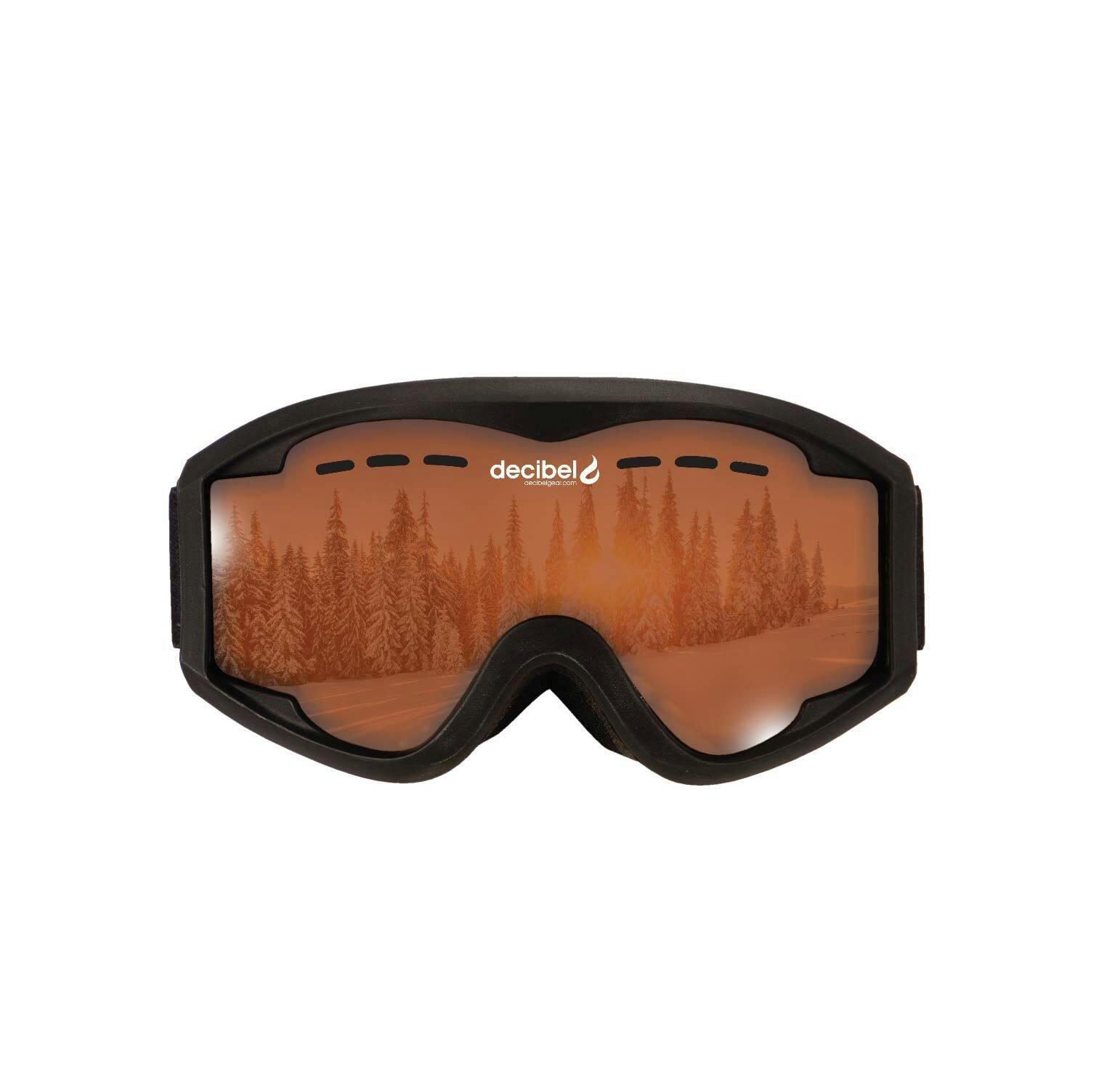 Decibel Peak Lite Men's/Women's Ski/Snowboard Goggles, Anti-Fog Lens & UV Protection