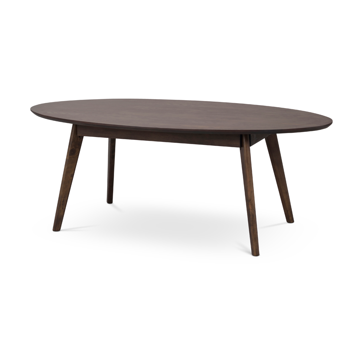 Rowico Home Yumi Ovale Houten Salontafel - Donkerbruin