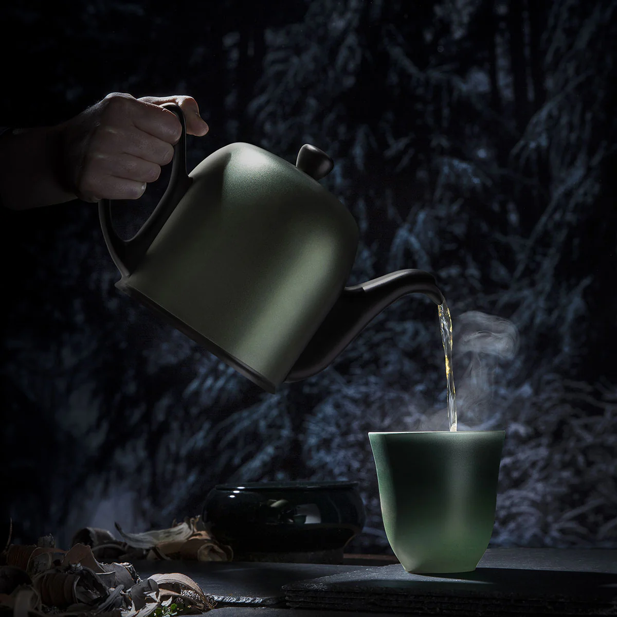 Théière 4 tasses cloche emeraude