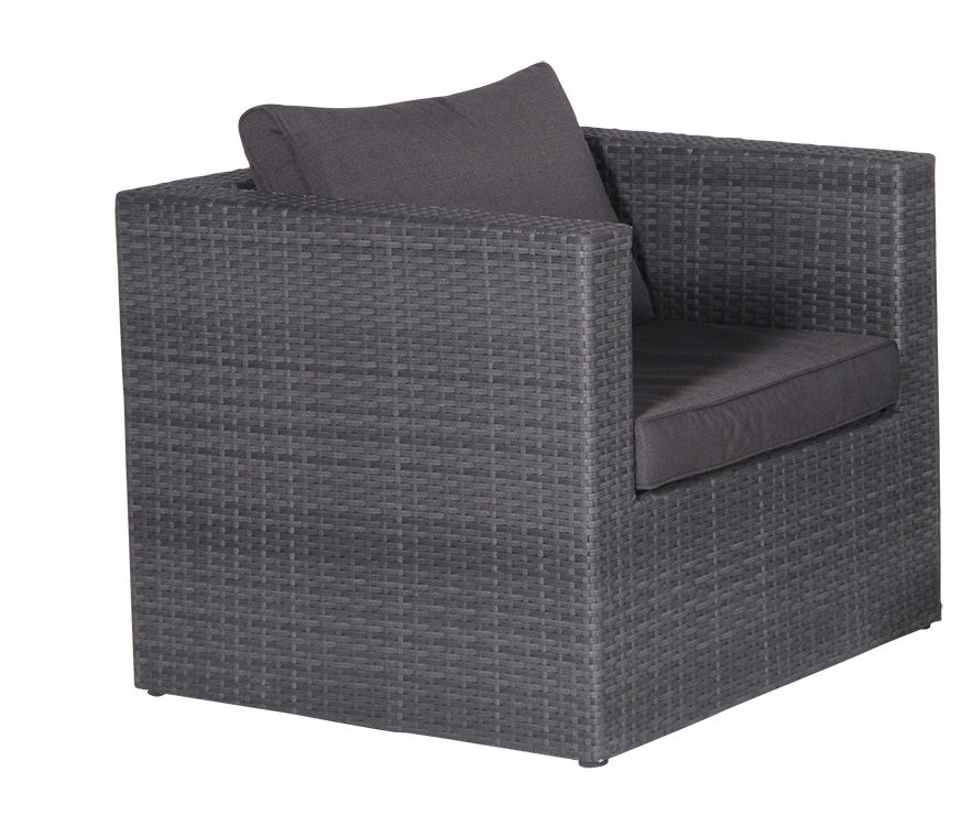 Montana lounge fauteuil - earl grey - dark antraciet