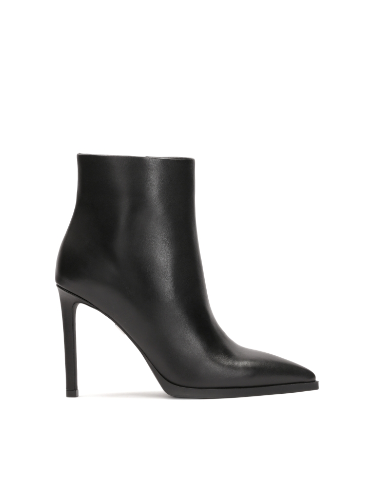 Leather stiletto boots