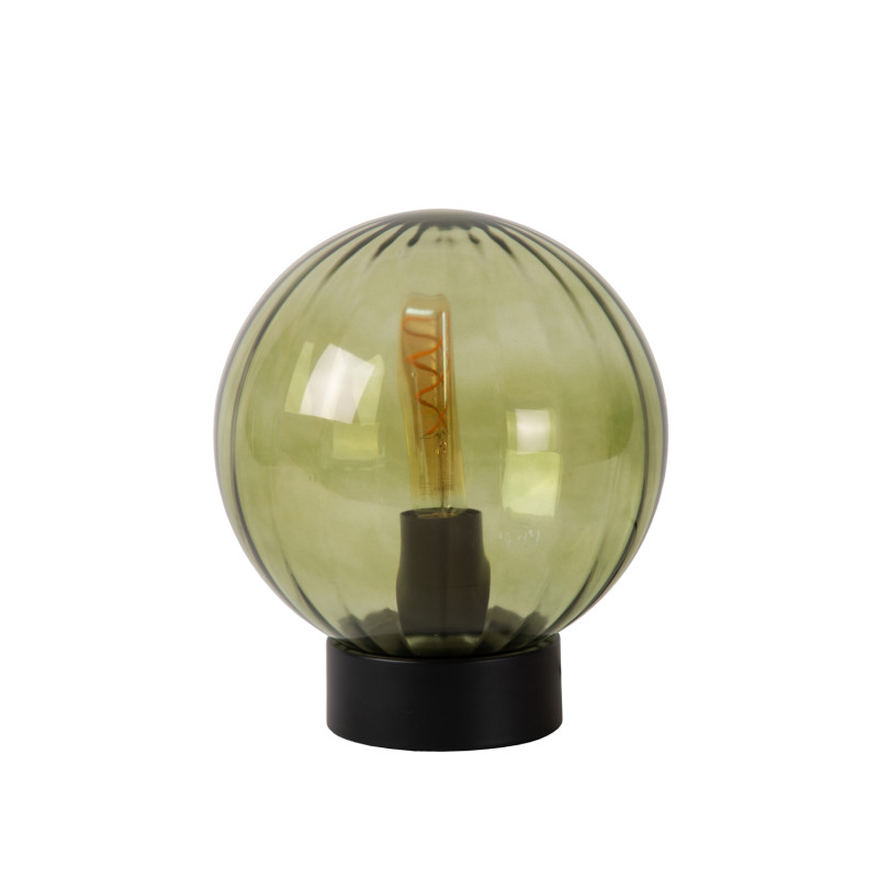 Lampe de table Monsaraz en verre vert E27 40 W LUCIDE