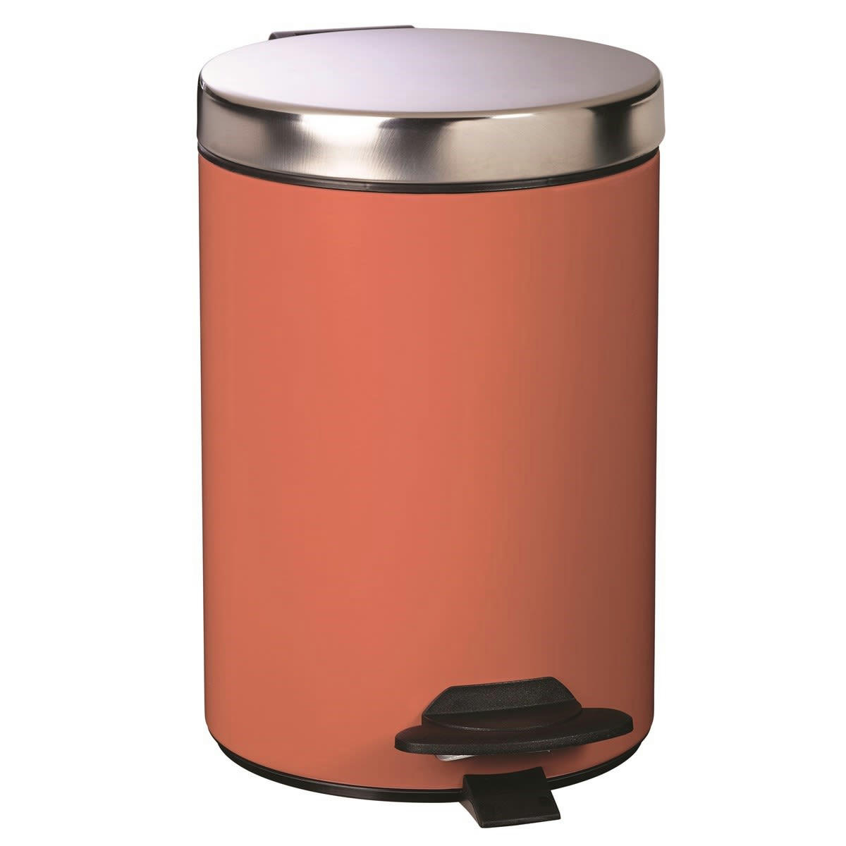 DUO - Poubelle 3L DUO en Métal Corail