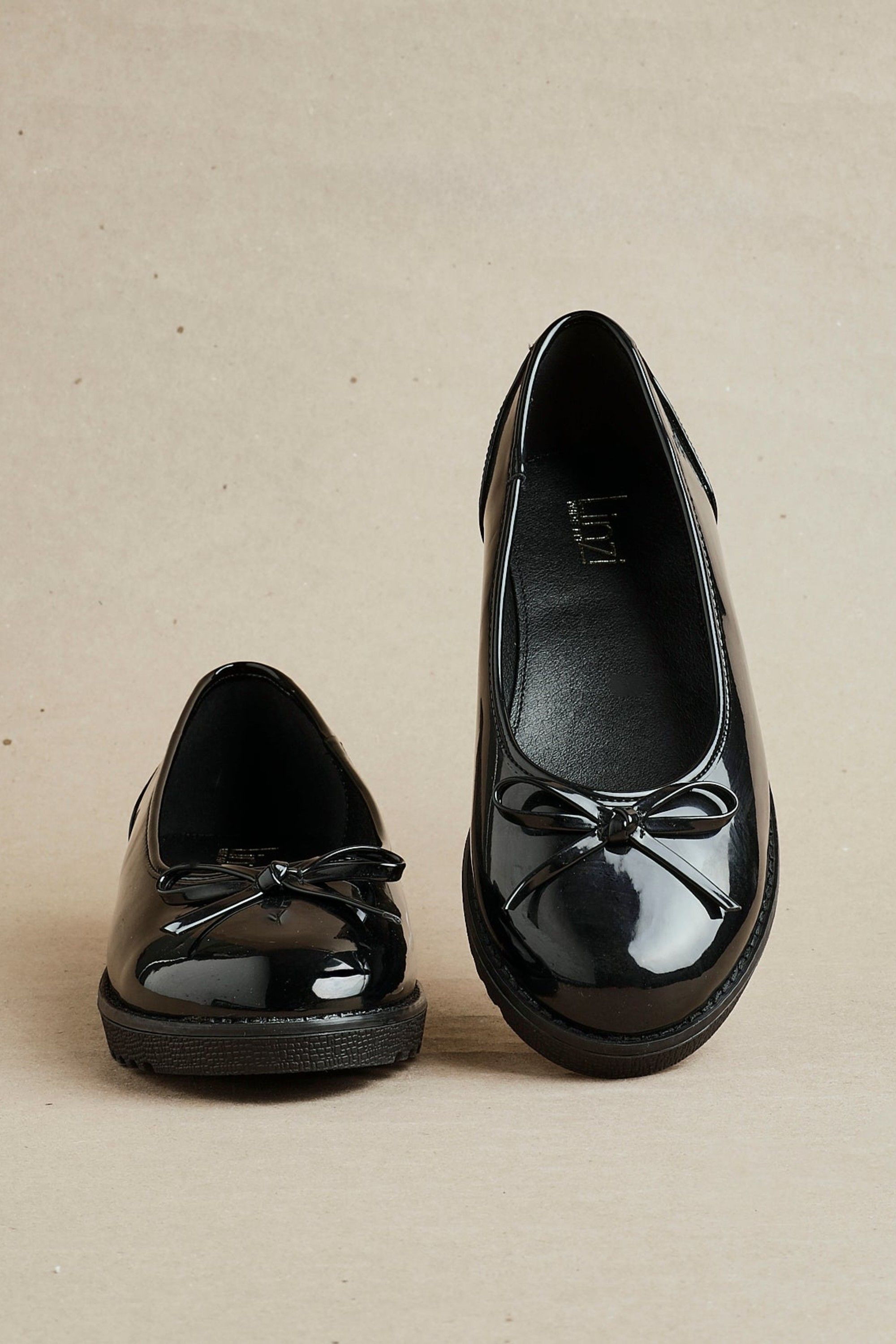 Linzi Wendi Wide Fit Black Patent Pump