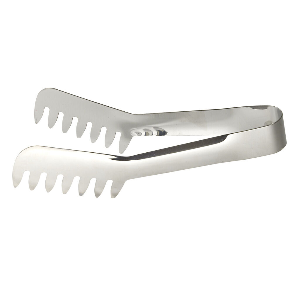 Pince de cuisine en acier gris 3,5x4,5xL19,5cm