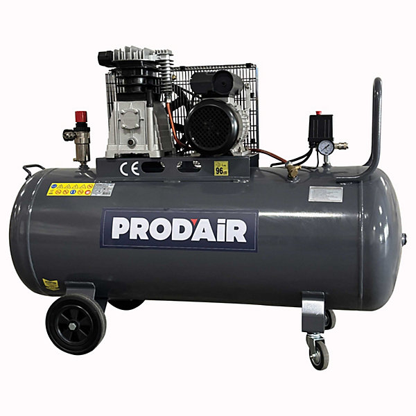 Compresseur 200 Litres lubrifié 4 CV 10 Bars Courroie - Sur roues