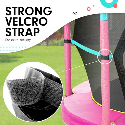 NNEDPE Kahuna Mini 4.5 ft Trampoline Green Pink