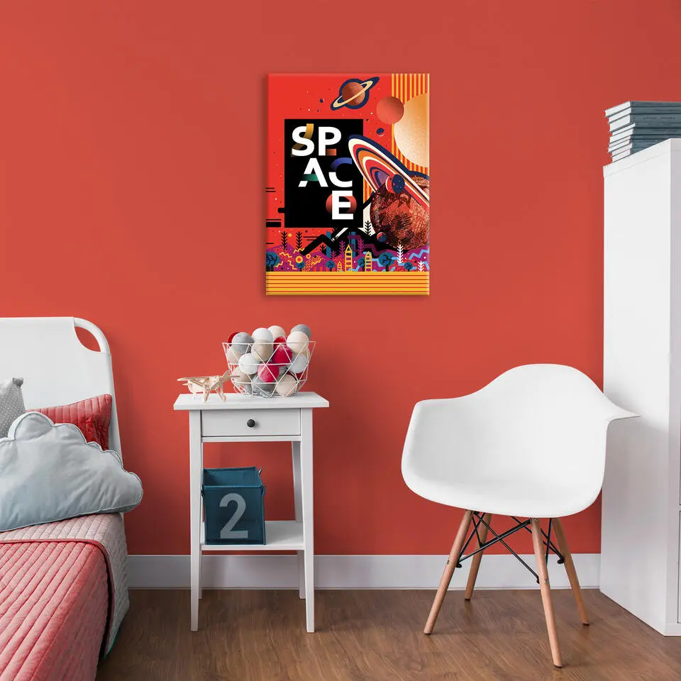 Art for the Home Canvas - Ruimte Rood 70x50