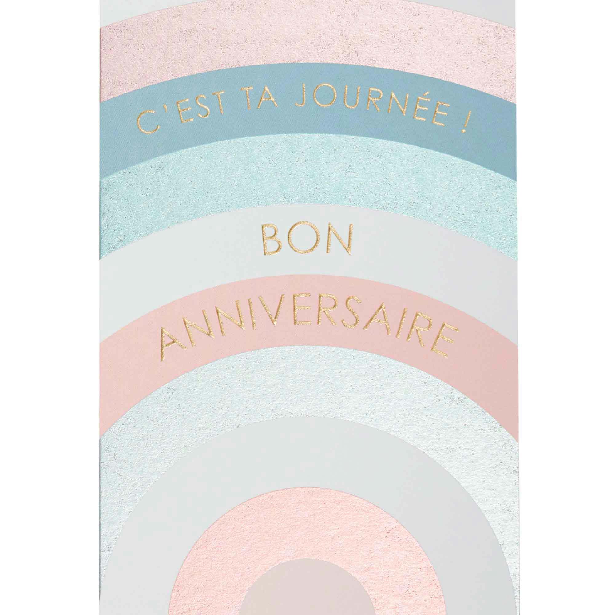 - Carte bon anniversaire arc-en-ciel