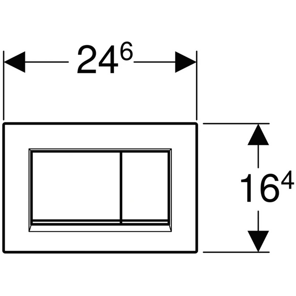 Betätigungsplatte »SIGMA 30«, weiß/silberfarben