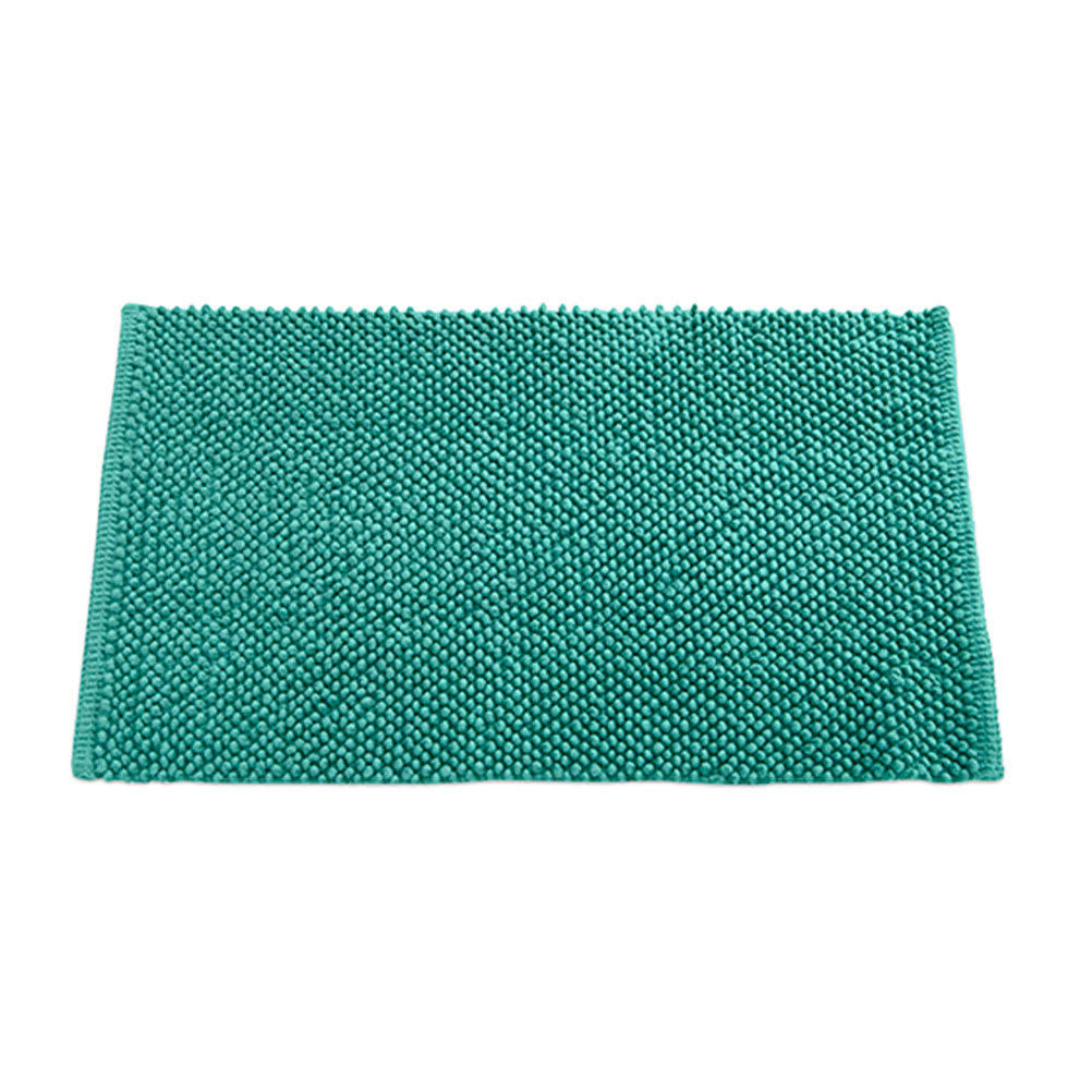 POLYESTER - Carpette de bain diabolo menthe 50x80cm
