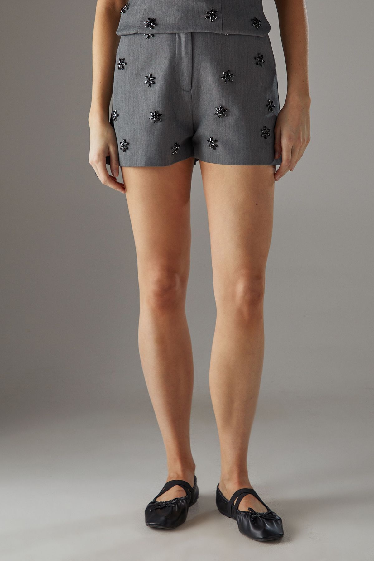 Warehouse Embellished Tailored Shorts
