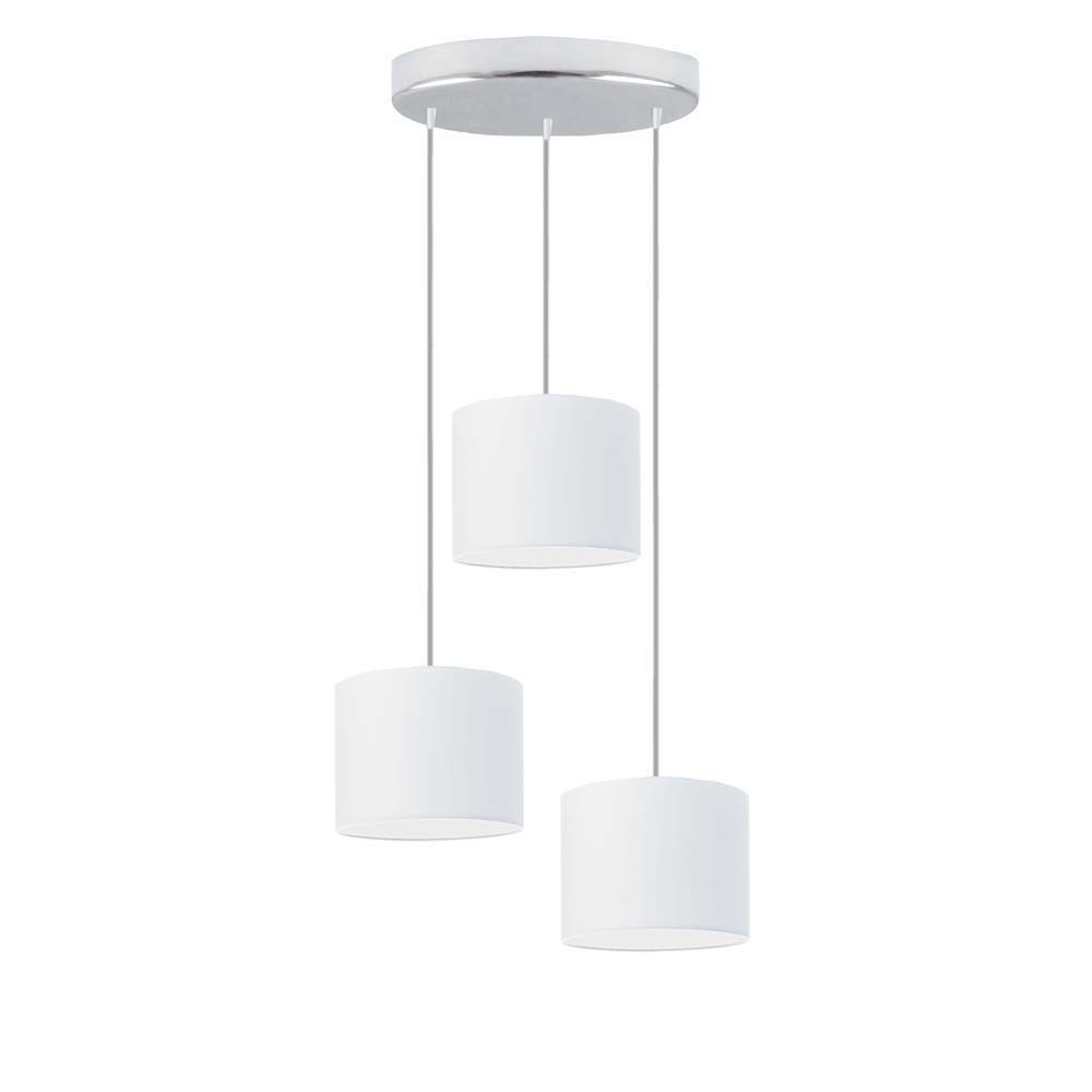 Lampa wisząca PUEBLO 3-punktowa Chrom/ Biały