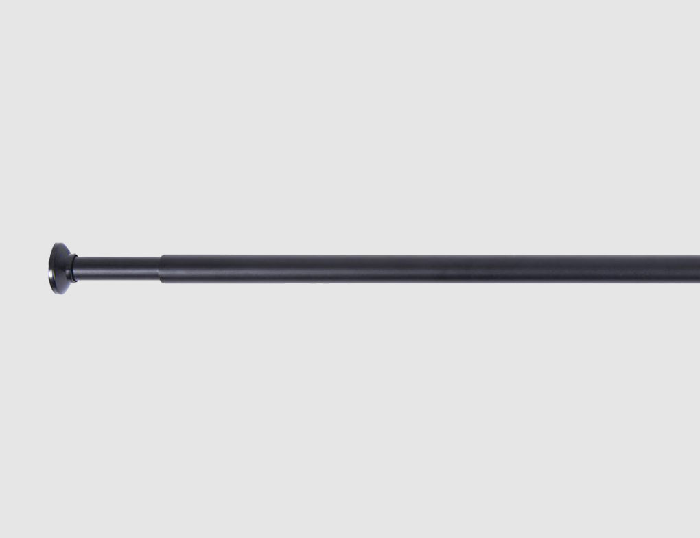 Duschvorhangstange Schwarz 145-250cm