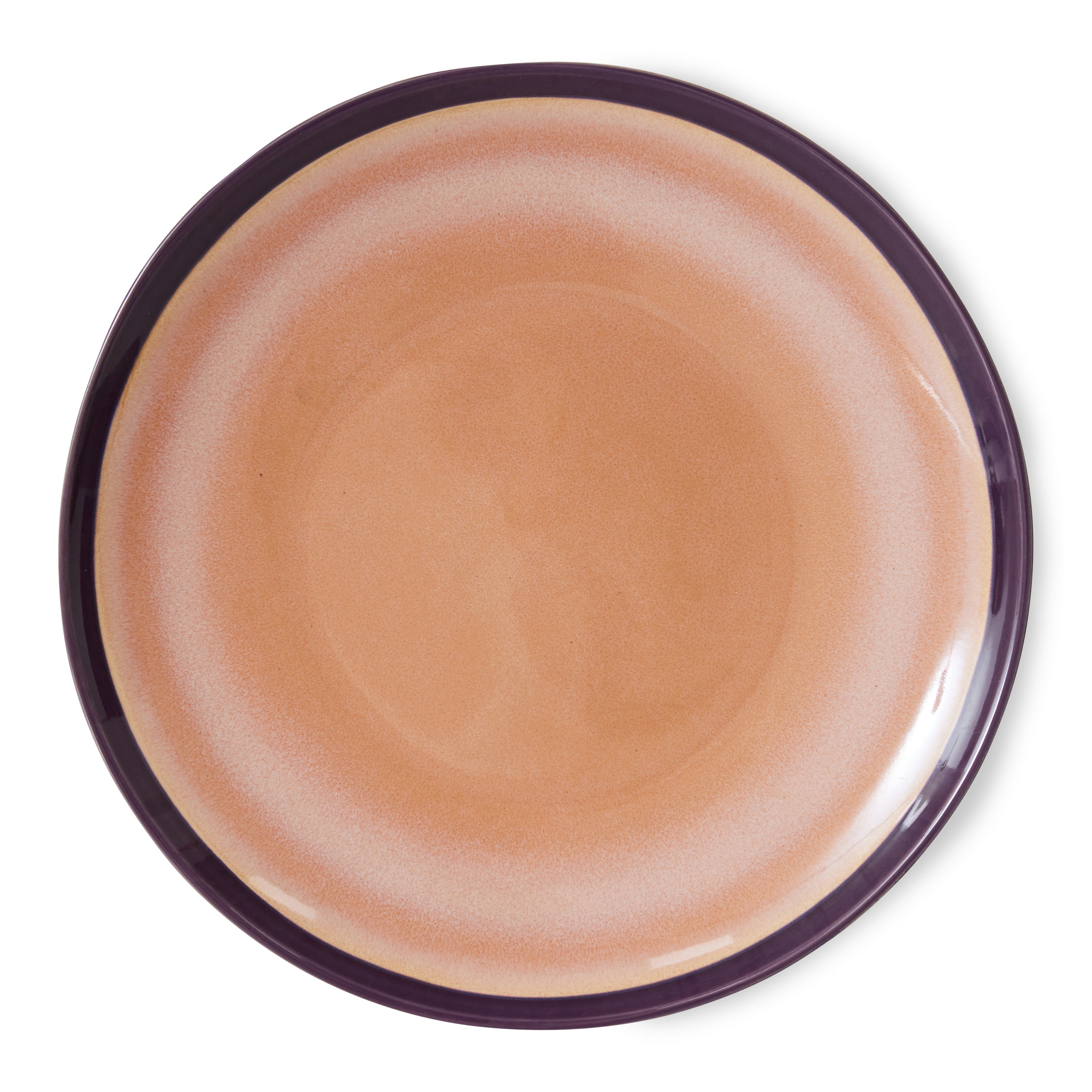 HKliving 70's Ceramics Dinerbord Ø 27,5 cm - Set van 2 - Bedrock