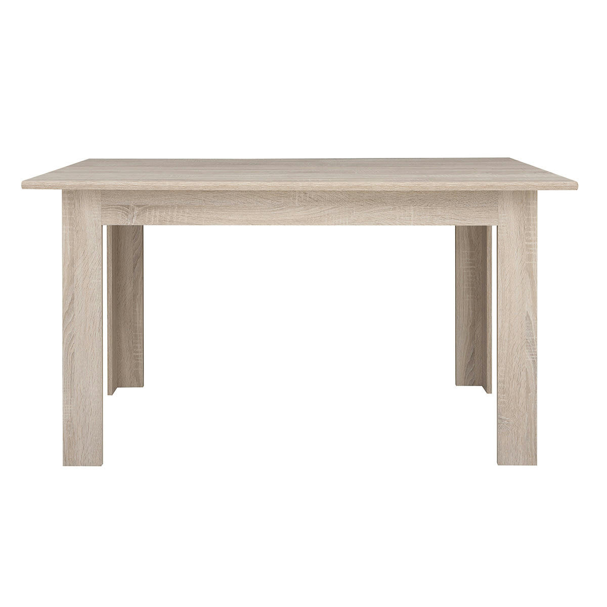 - Table à manger 4 places panneaux mélaminés naturel