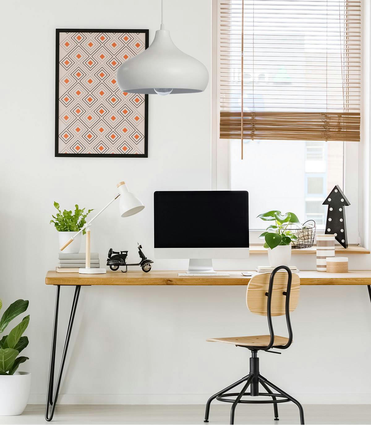 MARIA - Suspension en céramique blanc d. 27 cm