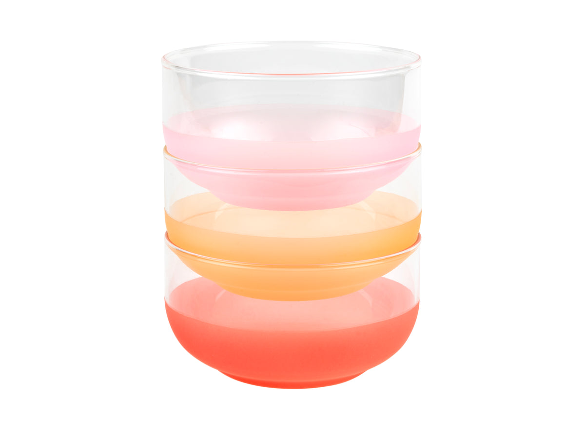 Leopold Vienna - Set glazen schaaltjes Franca - set van 3