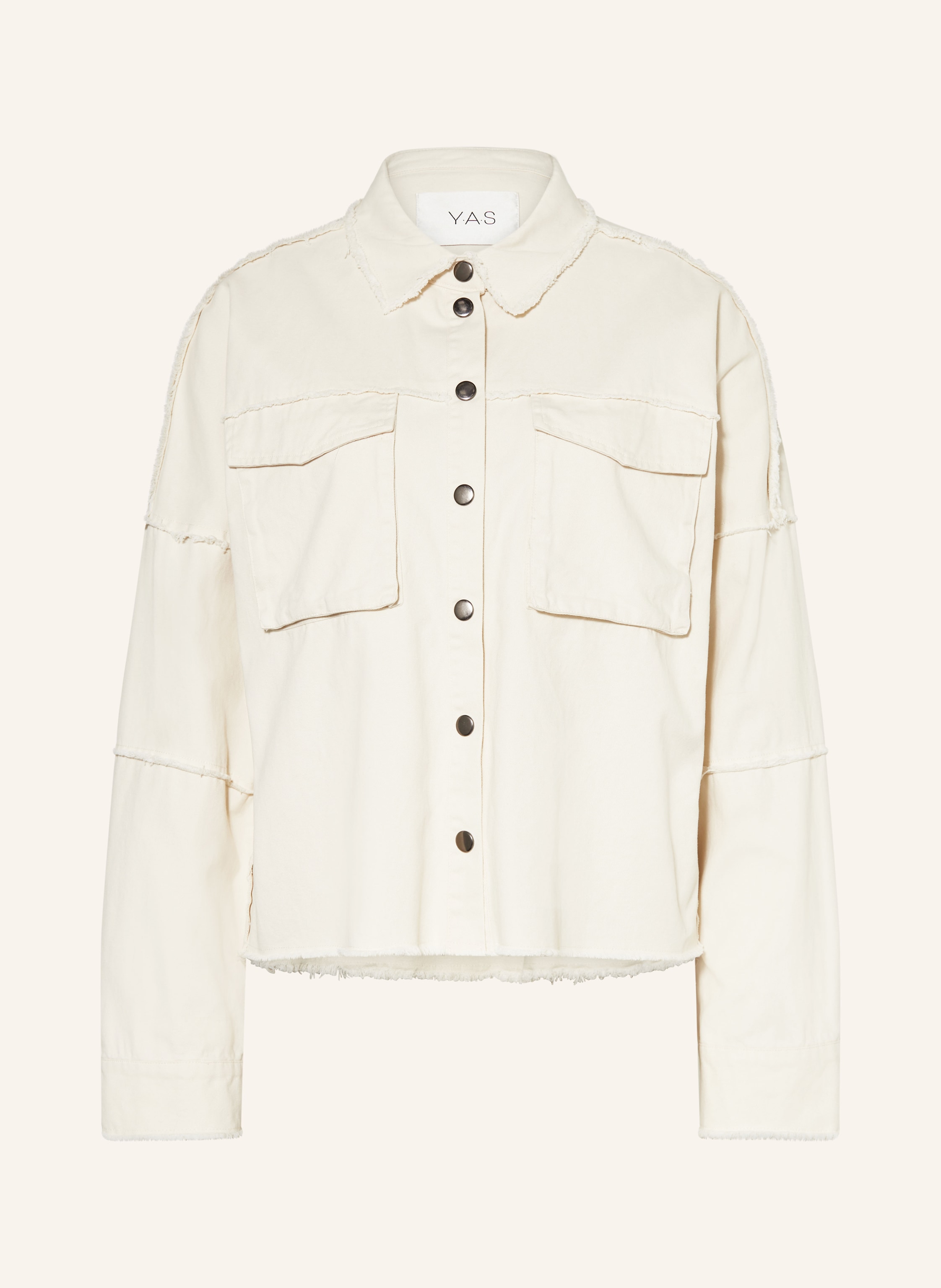 Y.A.S. Jeansblouson mit Schmucksteinen