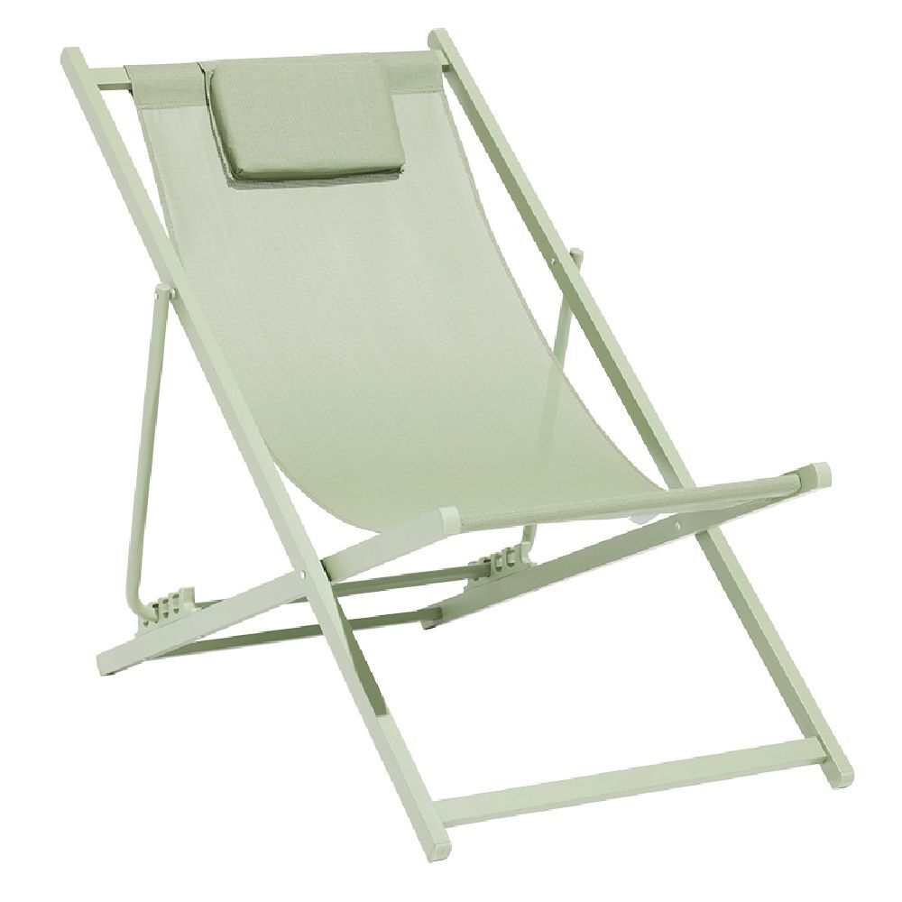 Chilienne Oxford 5 positions vert sauge 61x100xH92cm