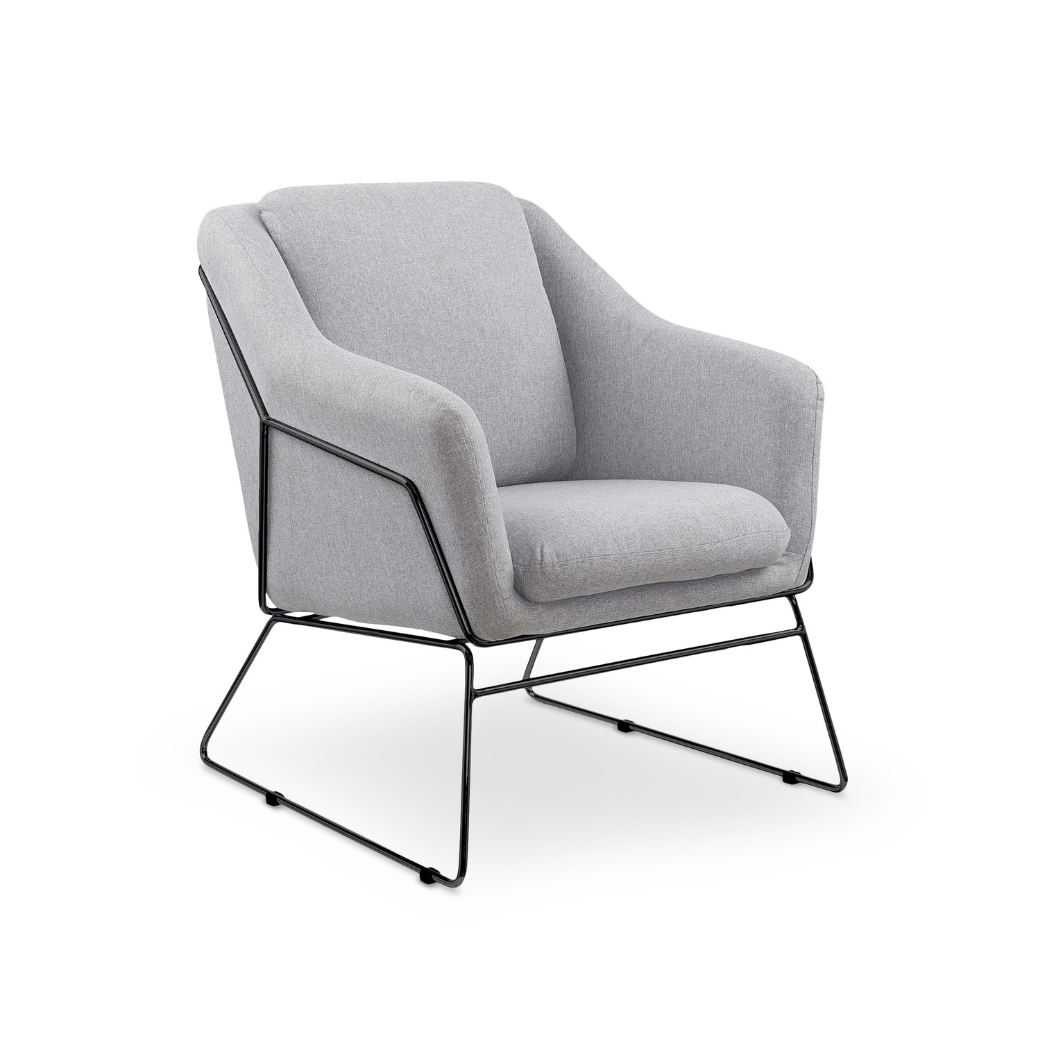 Fotel SOFT 2 jasnoszary/czarny