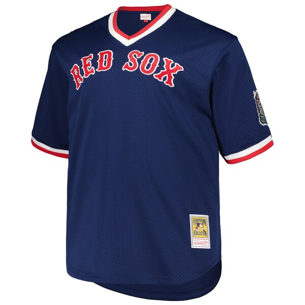 Pedro Martinez Boston Red Sox 1999 Cooperstown Collection Mesh Pullover Jersey - Navy