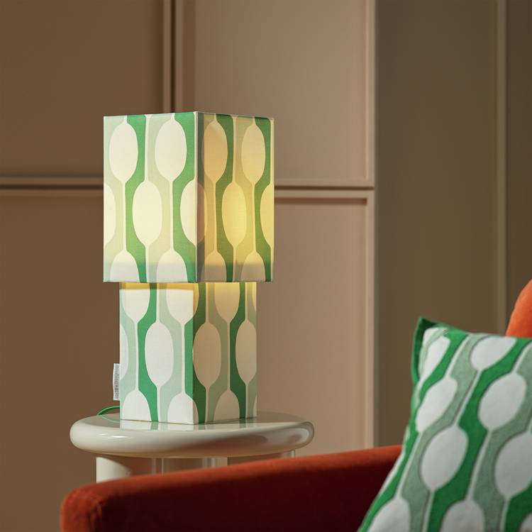 Habitat x Scion Large Billow Fabric Table Lamp - Green
