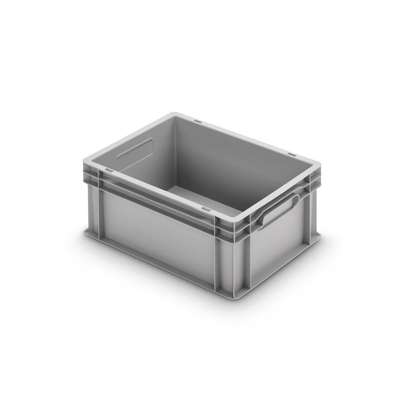 Kunststoffbox, geschlossen, BxHxL: 40 x 17,5 x 30 cm, grau