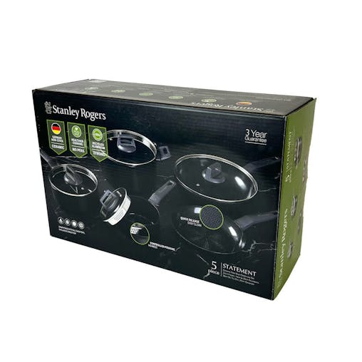 Stanley Rogers Statement 5 Piece Cookware Set | Ceramic Non-Stick5pc
