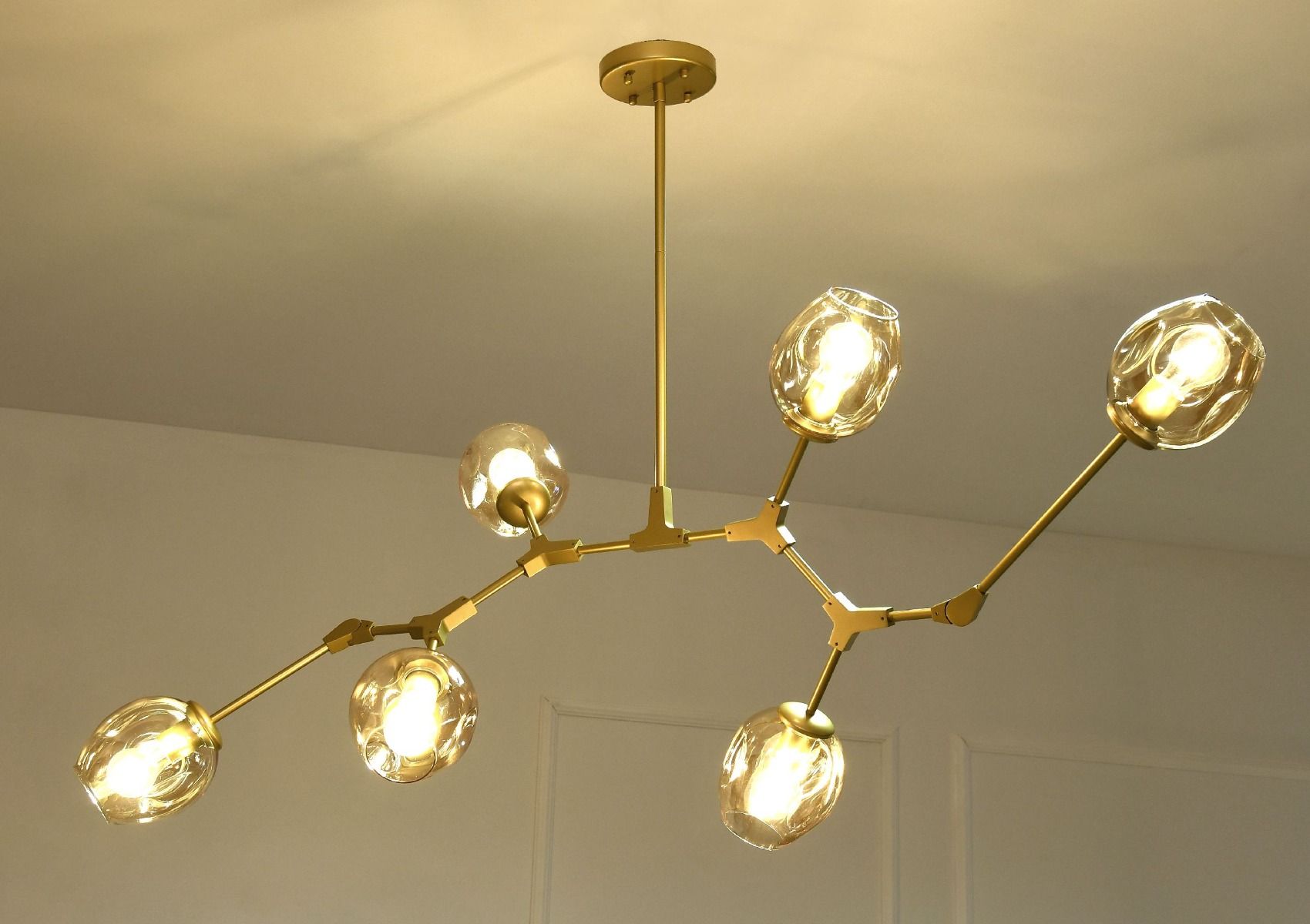 Lampa wisząca Twig L złoty 160x46cm