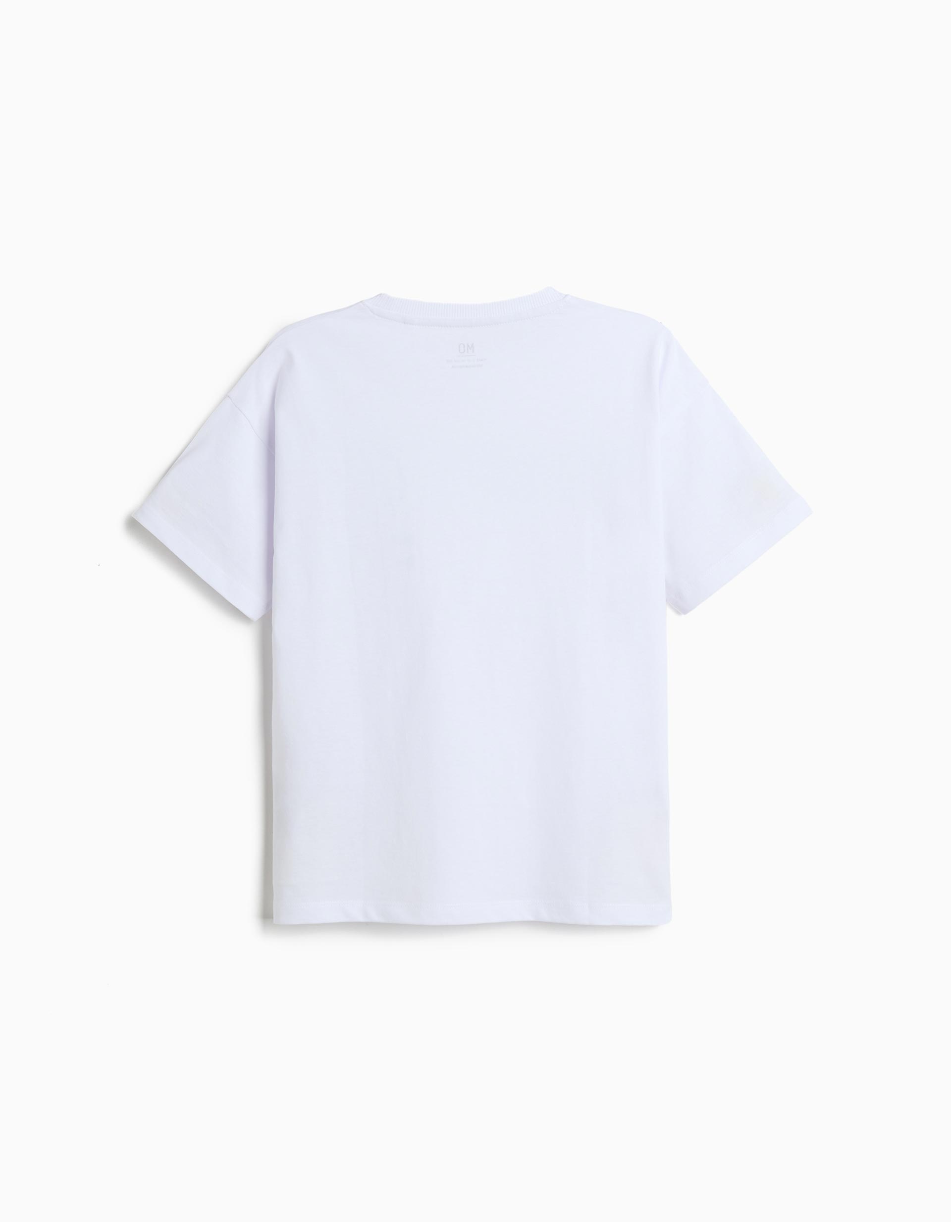 T-shirt Estampada, Menino, Branco