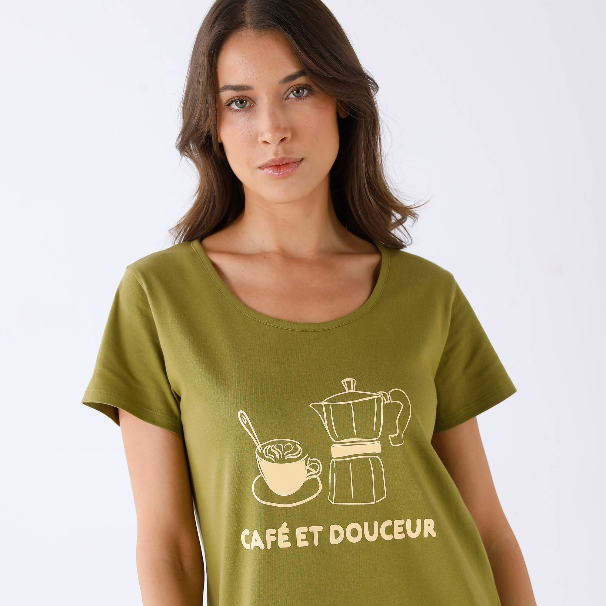 Chemise de nuit "café et douceur"
